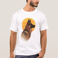Amante de Cachorro Gráfico de Pastor Alemão