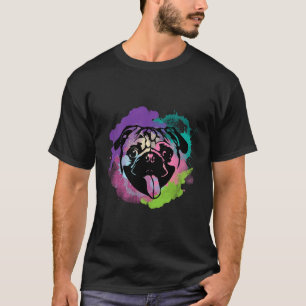 Camiseta Amante de Cachorro I Arte Splash Pug 138