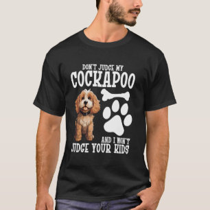 Camiseta Amante De Cachorro Não Julgue Dono De Cockapo Apai