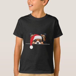 Camiseta Amante de Cachorro Papillon Chapéu Engraçado de Pa