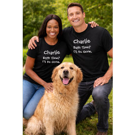 Camiseta Amante de Cachorro Personalizado | Hora do Banho E
