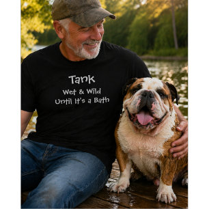 Camiseta Amante de Cachorro Personalizado Molhado e Selva
