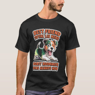 Camiseta Amante de Cachorro Xícara Mulheres Homens Fofo Raç