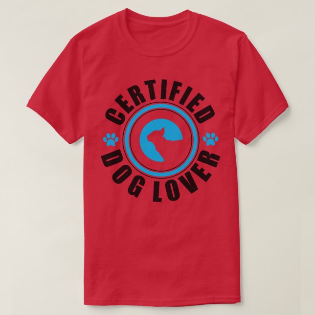 Camiseta Amante de cães (Frente do Design)