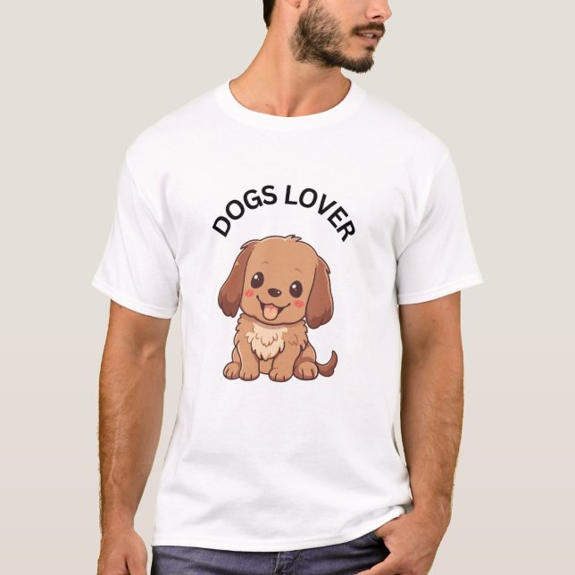 Camiseta Amante de cães (Frente)