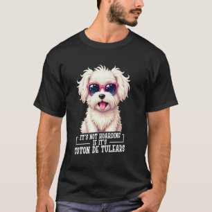 Camiseta Amante de Cães Amante de Cães Não Acumula Dono Cot
