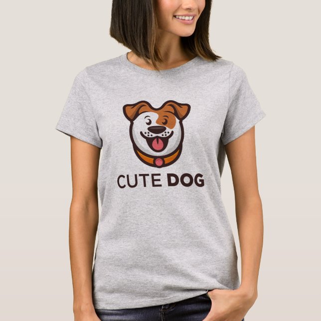 Camiseta Amante de Cães Cachorro Fofo (Frente)