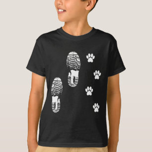 Camiseta Amante de Cães de Trilha Cool Hiker Pata de Cachor
