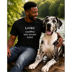Camiseta Amante de Cães Personalizado Artista de Fuga de
