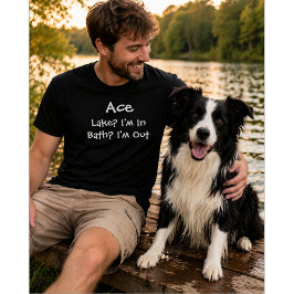 Camiseta Amante de Cães Personalizado | Lago Dentro Banho F