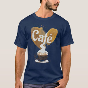 Camiseta Amante de Café Café Caffeína Cappuccino Expresso
