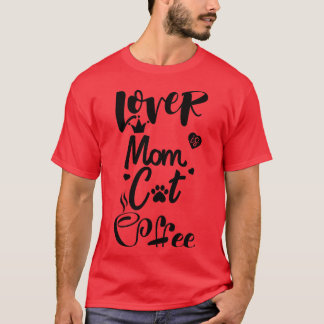 Camiseta Amante de café da mãe de gato18