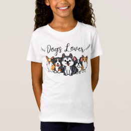 Camiseta Amante de cão - cão de desenho animado