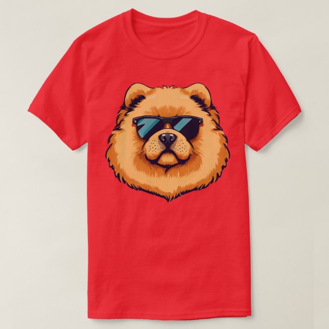 Camiseta Amante de cão Chow Chow (Frente do Design)