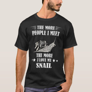 Camiseta Amante de Caracóis Concha de Caracol Molusco Mais