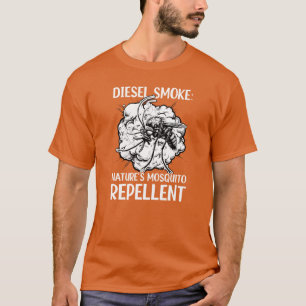 Camiseta Amante de Carro a Diesel Fumaça de Diesel Repelent