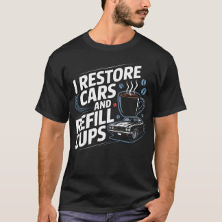 Camiseta Amante de Carros e Café Entusiasta de Carros