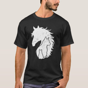 Camiseta Amante de Cavalo Cachorro Gato Animal Amante Diver