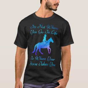 Camiseta Amante de Cavalo Não É Onde Você Vai Na Vida Garot