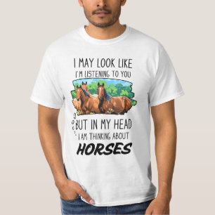 Camiseta Amante de Cavalos Engraçados
