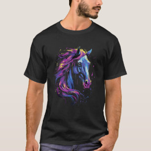 Camiseta Amante de Cavalos Para Meninas E Mulheres que amam