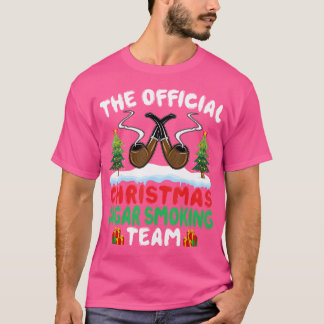 Camiseta Amante de Charuto de Natal Amante de Charuto Engra