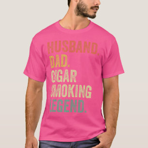 Camiseta Amante de Charuto Para o Pai Homens Frase Engraçad