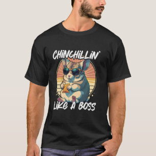 Camiseta Amante de Chinchila e Dono de Roedor Divertido