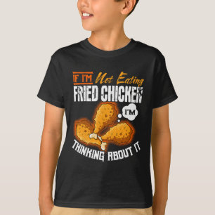 Camiseta Amante de Comida de Frango Frito Prato Chef Cozinh