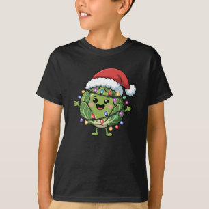 Camiseta Amante de Couve-Flor de Bruxelas Natal Crianças In