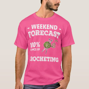 Camiseta Amante de Crochê Crochê Divertido Fio de Tricô Cro