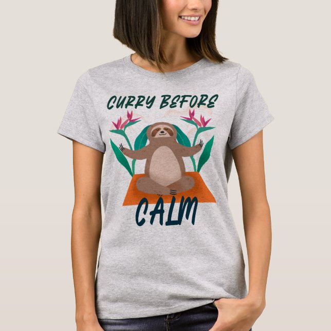Camiseta Amante de Curry Antes da Calma (Frente)