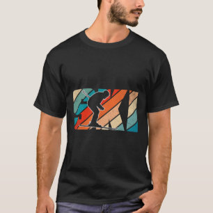 Camiseta Amante de Esqui Entusiasta do Inverno Diversão Ret