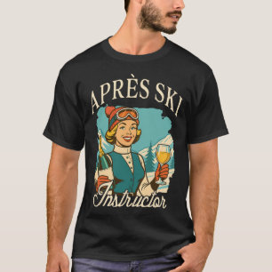 Camiseta Amante de Esqui Rainha do Apos Esqui Viagem Apos E