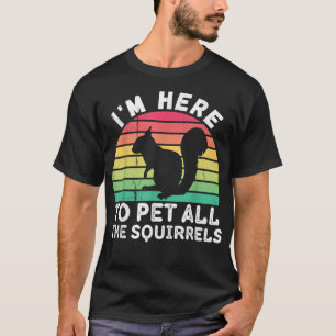 Camiseta Amante de Esquilos Vintage Esquisito Dono de Esqui