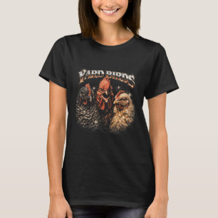 Camiseta Amante de frango Ckyard dos anos 80 Heavy-metal Ro