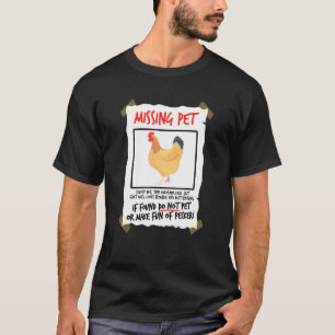 Camiseta Amante de Frango de Estimação Faltando Pequeno Din