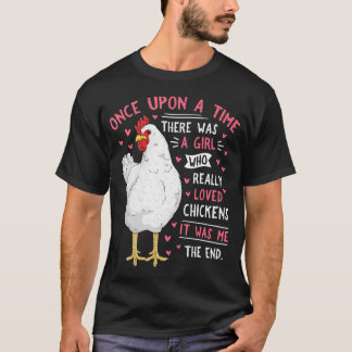 Camiseta Amante de Frango Engraçado Mulheres Meninas Animai