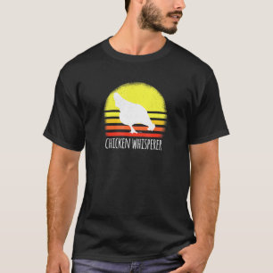 Camiseta Amante de Frango Fazendeiro de Frango Retro Quem S