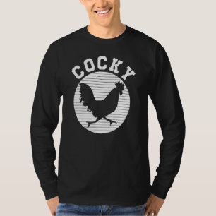 Camiseta Amante de Frango Presunçoso do Pôr do Sol Retrô