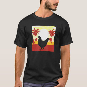 Camiseta Amante de Frango Retro Sunset - Fazendeiro