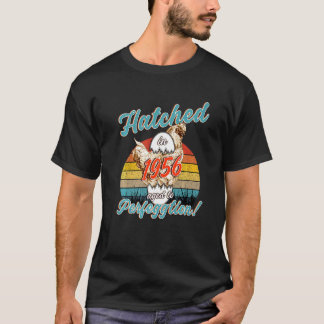Camiseta Amante de Frango Vintage Retro Nascido Em 1956 Nas