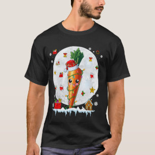 Camiseta Amante de Frutas Luzes de Natal Cenoura Rena do Pa