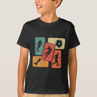 Camiseta Amante de Futebol Antigo Jogador de Futebol Amante