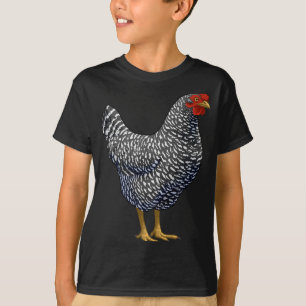 Camiseta Amante de galinha Plymouth Rock Vermelha