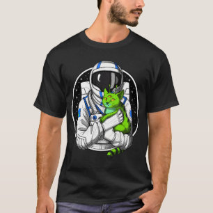 Camiseta Amante de Gato Alien Astronauta