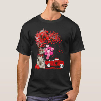 Camiseta Amante de Gato American Shorthair Coração Engraçad