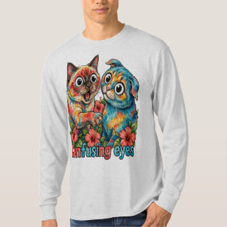 Camiseta Amante de Gato Fofo Charme Siamês e Chartreux Engr