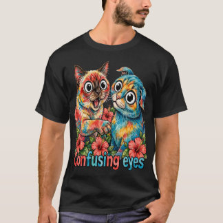 Camiseta Amante de Gato Fofo Charme Siamês e Chartreux Engr