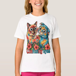 Camiseta Amante de Gato Fofo Charme Siamês e Chartreux Engr